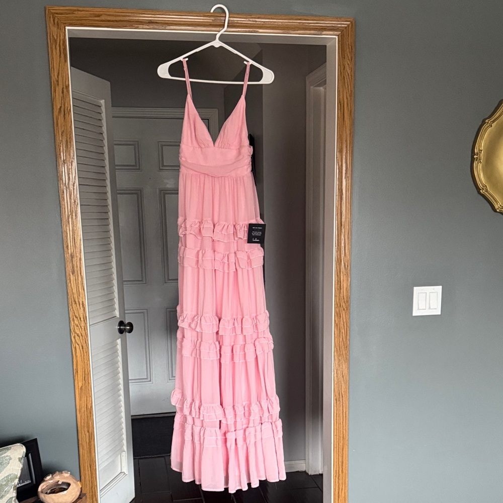 Lulu's Blush Pink Ruffled Dress